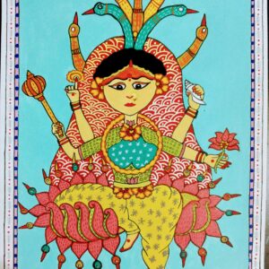 Gond painting depicting Devi