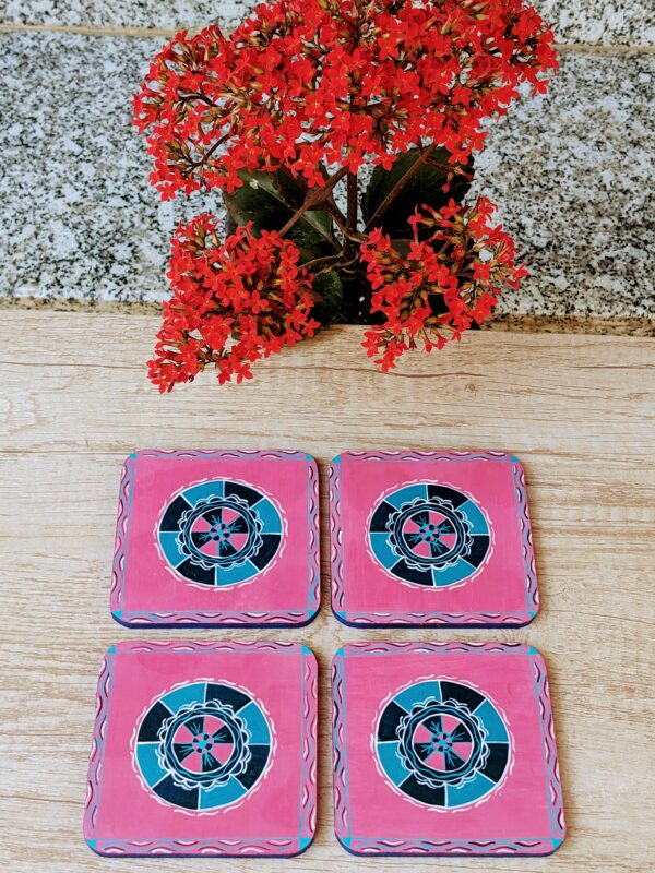 handpainted coaster set