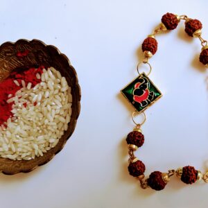 Green hathi Single Rakhi