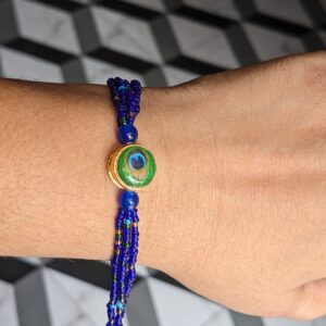 Blue Mor-Pankh Single Rakhi