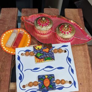 Madhubani Rakhi Pair #5