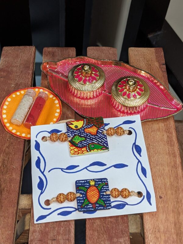 Madhubani Rakhi Pair #5