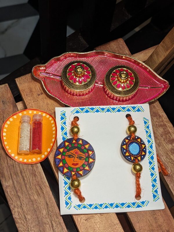 Handpainted Madhubani rakhi