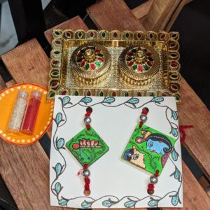 Madhubani Rakhi Pair #1