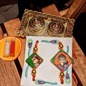 Madhubani Rakhi Pair #3