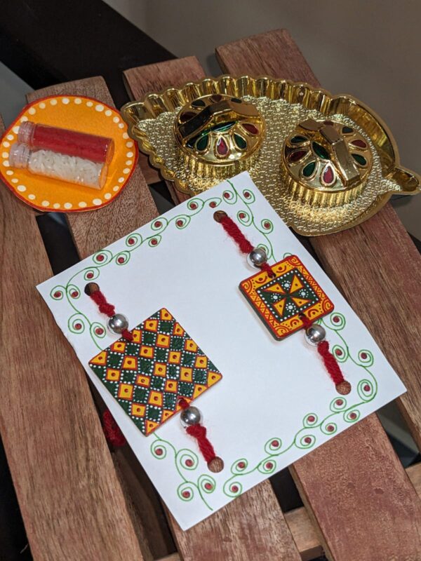 Pattern Style Rakhi Pair