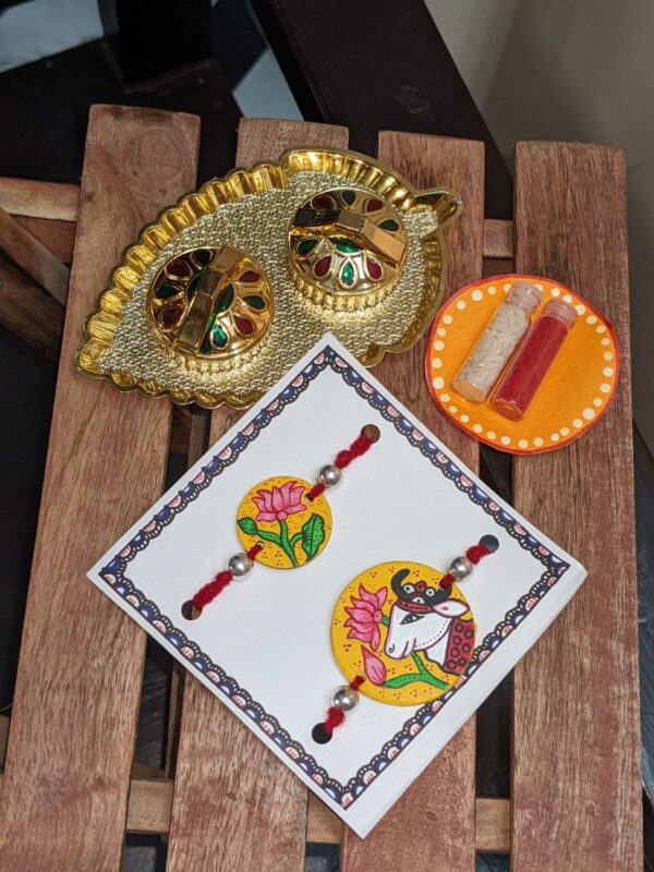 Handpainted Pichwai rakhi