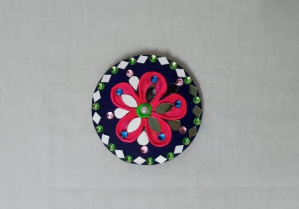 Magenta Flower Fridge Magnet