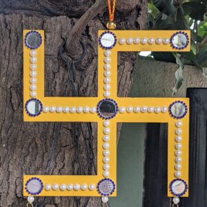 Yellow Swastik Wall Hanging