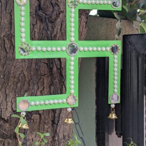 Green Swastik Wall Hanging