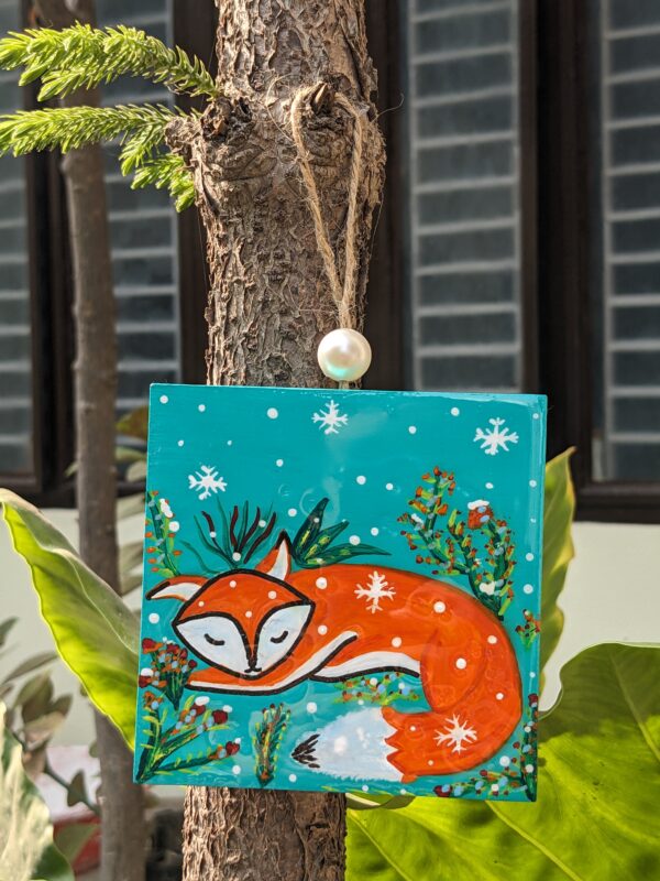 Christmas tree painting